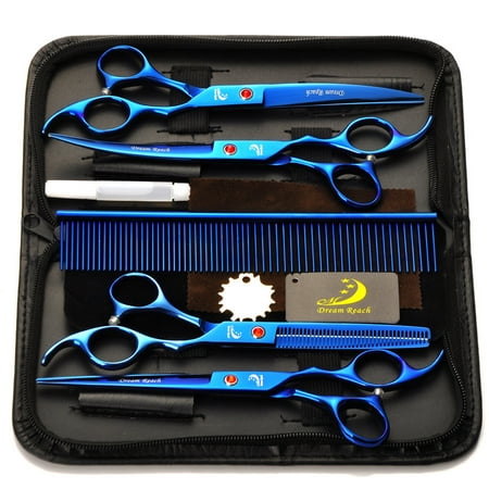 4pcs Set 7 Professional Salon Barber Scissors Stainless Steel