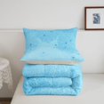 thumbnail image 5 of Feelyou Blue Spider Web Queen Comforter Set, Horror Halloween Spider Comforter Sets Queen, Gray Reversible, 3 Pieces, 1 Comforter and 2 Pillowcases, 5 of 7