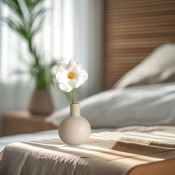 Jarrón de maceta,Jarrón de cerámica para flores,macetero moderno decorativo,Jarrón de ,maceta,centro de mesa para sala de estar,Relleno de jarrón con capullos Decoración Plantas