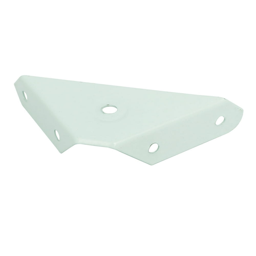 Uxcell Metal Triangular Flange Corner Brace Angle Bracket White