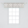 thumbnail image 2 of Ambesonne Grey Window Valance, Vintage Rococo Motifs Inspired by Antique Damask Style Victorian Garden Revival Art, Curtain Valance for Kitchen Bedroom Decor with Rod Pocket, 54" X 12", Pale Grey, 2 of 3
