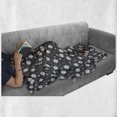 thumbnail image 6 of Daisy Soft Flannel Fleece Throw Blanket, Chamomile Blooms with Little Pink Hearts and Dots Romantic Doodle, Cozy Plush for Indoor and Outdoor Use, 50" x 60", Charcoal Grey Baby Blue, by Ambesonne, 6 of 6