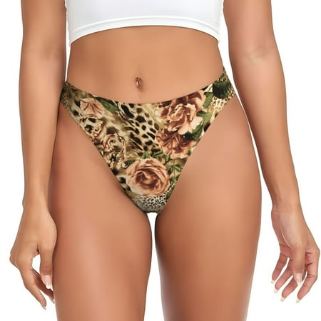 Lukts s Animal Leopard for G-String Thongs for Women -Sexy Low-Rise Panties with A Stretchy T-back  Perfect for Any Outfit  Available in XS-4XL-XX-Large