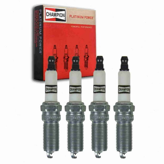 4 pc Champion 3017 Platinum Spark Plugs for RES8PYB5 Ignition Wire Secondary Fits select: 2011-2022 FORD EXPLORER, 2011-2022 FORD F150