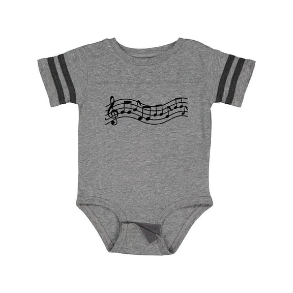 Inktastic Music Staff Musical Boys or Girls Baby Bodysuit