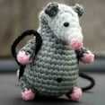 thumbnail image 4 of Eoperou Crochet Possum Car Hanging Decoration Handmade Knitting Mouse Auto Rearview Mirror Ornament Animal Pendant Car Interior Accessories, 4 of 8
