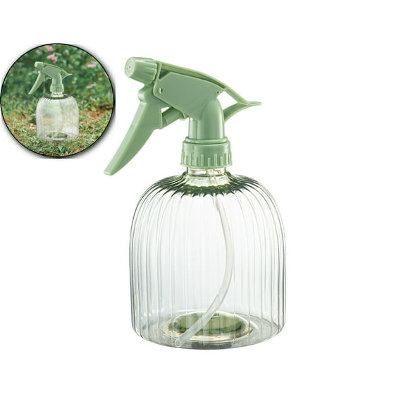 VQPeo Handheld Spray Bottle, Mist Spray Bottle with Adjustable Nozzle for Watering Indoor and Outdoor Potted Plants and Greenery(Green)