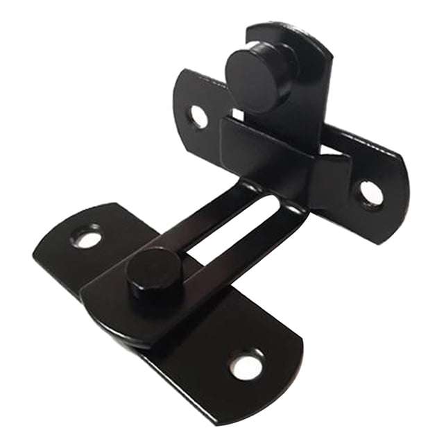 Puerta Corredera de Granero Sunnimix Cerradura de Acero Fundido Decoración Rústica Negro