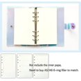 thumbnail image 5 of Estándar 6-ring Rainbow Clear Soft Pvc Notebook Cover Protector Round Ring Binde, 5 of 5