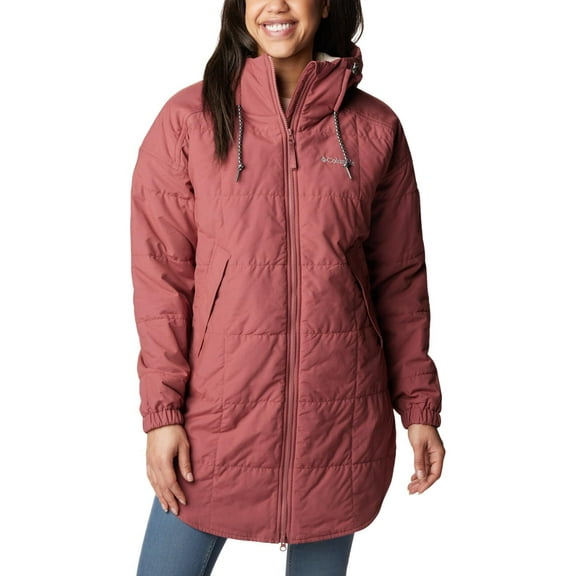 Columbia Women's Chatfield Hill Novelty Jacket, Beetroot/Camel Brown Check Print, 2X Plus