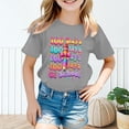 thumbnail image 2 of Gunia 100Th Day Of School Shirt Kids Boys Girls Graphic Short Sleeve Tee Back To School Cute Print Round Neck Casual Top Comfortable Blend Shirt Tshirts 1-13 Years, 2 of 4