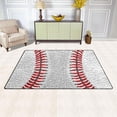 thumbnail image 3 of Baseball Lines Area Rugs Colorful Large Non-Slip Floor Mat Decorative Carpets Doormat for Kitchen Living Dining Dorm Playing Room Bedroom 60 x 39inch, 3 of 7