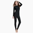 thumbnail image 3 of PEASKJP Women Rash Guard Set Short Sleeve Rashguard Loose Fit UPF 50 Swim Shirt, Black M, 3 of 5