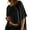 Black, variant on Summer Tops 2024 Womens Solid T Shirts for Women Loose Shirts Basic Tee