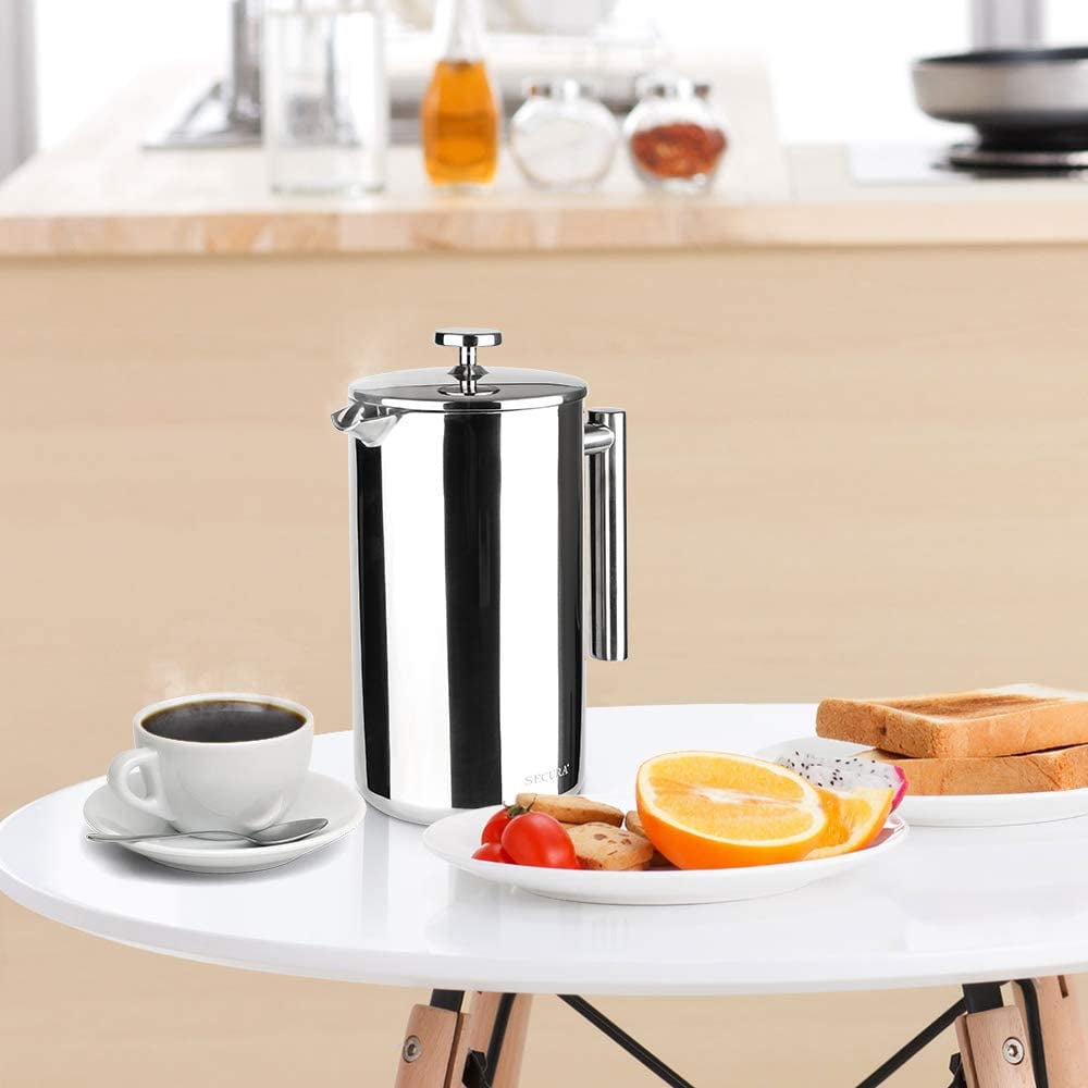 Stainless Steel Insulated French Press by Secura – Item of the Day