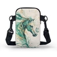 thumbnail image 2 of HELLHERO Marble Texture Pattern Women Shoulder Bag for Men, Women Double-layer Crossbody Small Bags Polyester Adjustable Strap, 2 of 7