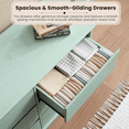 thumbnail image 6 of Wooden Dresser,12 Drawer Dressers,Wide Chest of Drawers,Handleless Design,Double Dresser with Wide Top,Large Storge Cabinet for Living Room, Hallway, 6 of 8