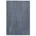 thumbnail image 3 of FH Home Flat Woven Outdoor Rug - Waterproof, Easy to Clean, Stain Resistant - Premium Polypropylene Yarn - Modern Abstract - Porch, Deck, Balcony, Laundry Room - Suez - Blue - 2ft 7in x 4ft 11in, 3 of 5