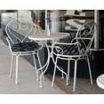 thumbnail image 5 of Vargottam Indoor/Outdoor Round Bistro Chair Cushions Block Print 15-Inch Bistro Chair Pads Waterproof Seat Chair Cushion For Home/Office- Set Of 2 (Navy Blue), 5 of 7