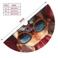 thumbnail image 3 of Lsque French Bulldog In Sunglasses Print Christmas Tree Skirt, Tree Skirt with Ties or Velcro, Perfect for Holiday Decorations, Halloween, and New Year-30", 3 of 7