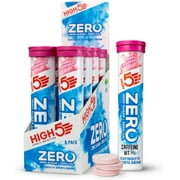 HIGH5 Zero Extreme Stimulant and Caffeine Drink Tabs - 8 x 20 Tablet Tube, Pink Grapefruit