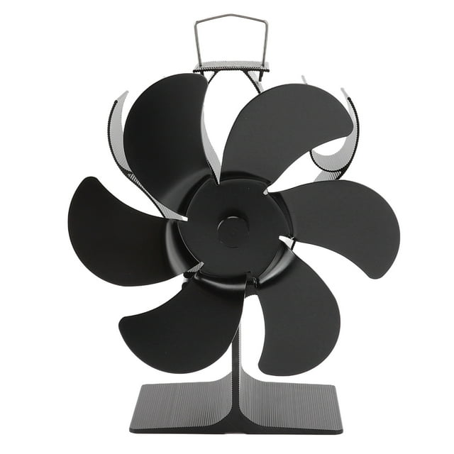 Ventilador para chimenea, ventilador de estufa de 6 aspas, ventilador de estufa de calor, ventilador de estufa resistente y resistente