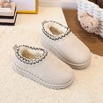 thumbnail image 6 of SERTGUTR Kids Fleece Lined Snow Boots, Slip-On Embroidered Winter Shoes, Non-Slip Chunky Sole Warm Ankle Boots, Everyday School Outdoor Boys Girls Boots(3.5-4 Years,25), 6 of 6