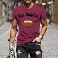 thumbnail image 2 of Mens Shirts Short Sleeve Casual,Mens Short Sleeve Football T Shirts Game Day Graphic Tee Tops Sport Season Crewneck Pullover Shirt, 2 of 5