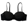 thumbnail image 3 of Ohufall Women's Bra Lightly Padded Lace Underwire Half Cup Bras Breathable Adjustable Strap Low Cut Push Up Bras, 3 of 5