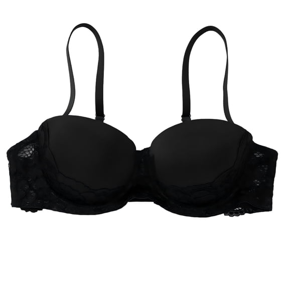 Blmnix Bralettes for Women Lace Bra Push Up Bra Lift Bra Bralette Standard Straps Black Balconette Sports Bra