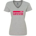 thumbnail image 3 of Inktastic Stroke Survivor Women's V-Neck T-Shirt, 3 of 5