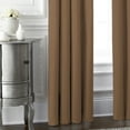 thumbnail image 3 of Nova Walnut Pinch Pleat Drapery Panel - Pair 40"x108", 3 of 4