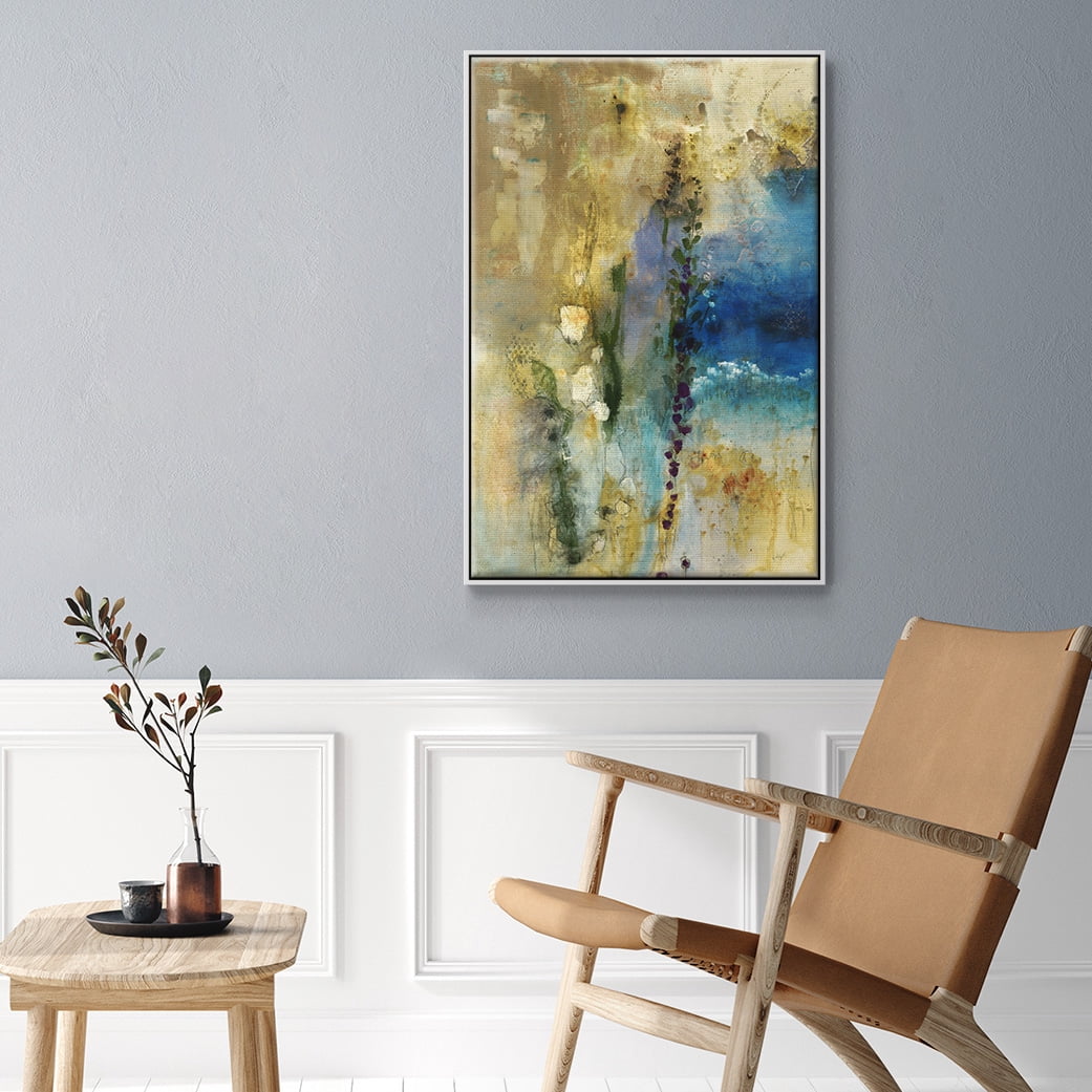 Immerge II Framed Premium Gallery Wrapped Canvas - Ready to Hang - 25 x 37 - White Floating Frame