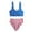 Blue, variant on Swimsuit Bikini Girls 2 Piece Bikini Teenager Girls Adjustable Shoulder Straps Swimsuits Children 4 12 Years girls rash guard swimsuit
