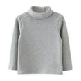 thumbnail image 3 of 6M-4T Baby Girls Cotton Long Sleeve Turtle Neck Shirt Solid Tops, 3 of 6