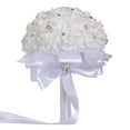 thumbnail image 5 of Latrodar Wedding Bouquet Bouquet Pearl Bridesmaid Best of Both Worlds tificial Silk Flower White 11.6x9.2 Inch Home Tools, 5 of 5