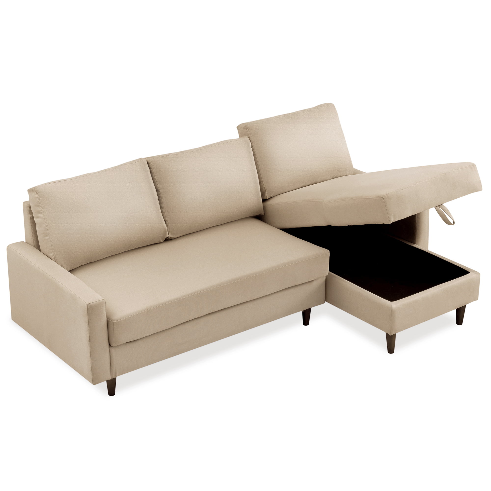 84 50 5 35 Pull Out Sleeper Sectional, Small Corner Sofa Bed With Storage