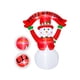 thumbnail image 5 of Muñeco Inflable Navideño Bola de Nieve con Letrero 3.50 m Importadora La Merced Poliéster PU Alta Resistencia Iluminación Led, 5 of 8
