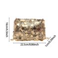 thumbnail image 3 of Women's Sparkly Sequin Crossbody Purse Evening Clutch Handbag Bag with Chain Strap, 3 of 6