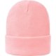 thumbnail image 5 of Gorro de punto con forro de satén para mujer, gorro de invierno para hombre, con forro de seda, suave, holgado y cálido, con puños (rosa), 5 of 8