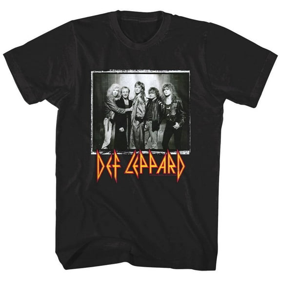Def Leppard Vintage Photo Men's T Shirt (X-Large)