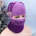 thumbnail image 5 of QUSENLON Knit Balaclavas Winter Balaclavas SkiMask Knitted Beanies Hat Dreadlocks Ski Balaclavas Cycling Balaclavas Hooded Hat, 5 of 15