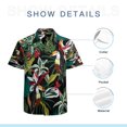 thumbnail image 7 of High Quality Hawaiian Shirts for Men Short Sleeve Aloha Beach Shirt Floral Summer Casual Button Down Shirts Blouses 9GZULT, 7 of 7