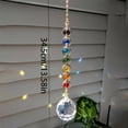 thumbnail image 3 of Crystal Suncatcher Rainbow Decor Light Refraction Ornament Window Door Car Garden Hanging Accent 15 Inch, 3 of 4