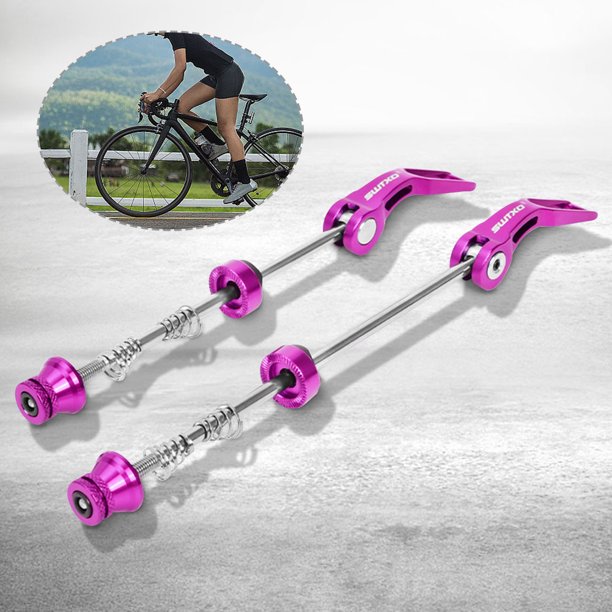 2 uds brochetas de bicicleta 100/135 Mm MTB brochetas de liberación rápida MTB rueda cubo pinchos