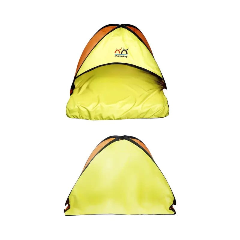 Small Beach Outdoor Sun - Shade Tent For Sunbathing, Lightweight And Durable, Spacious Enough, Pink - Blue, Ideal For Beach Leisure