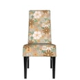 thumbnail image 2 of ZICANCN White Vintage Flower Chair Protectors Seat Covers , Dining Chair Slipcovers 1 Piece for Dining Room Hotel Kitchen, 2 of 8