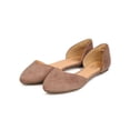 thumbnail image 5 of New Women Betani Abela-7 Faux Suede Pointy Toe d'Orsay Ballerina Flat, 5 of 6