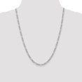 thumbnail image 4 of 14K White Gold Figaro Chain Necklace 24 inch 4.4 mm Semi-Solid with Lobster Clasp, 4 of 4
