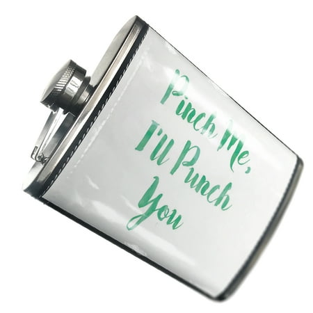

NEONBLOND Flask Pinch Me I ll Punch You St. Patrick s Day Green Watercolor